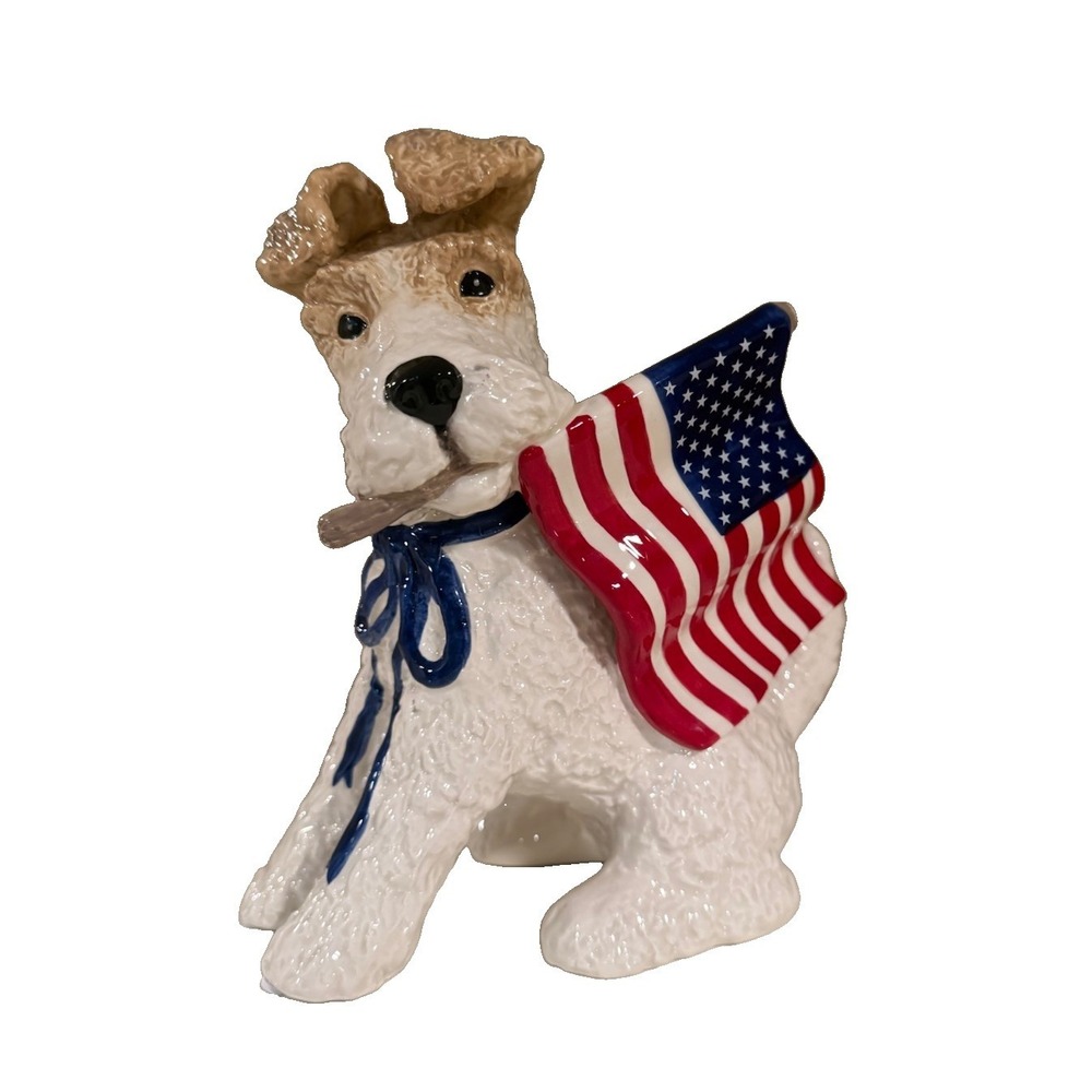 Blue Sky Clayworks Heather Goldminc PATRIOTIC SCHNAUZER 2026 NEW!